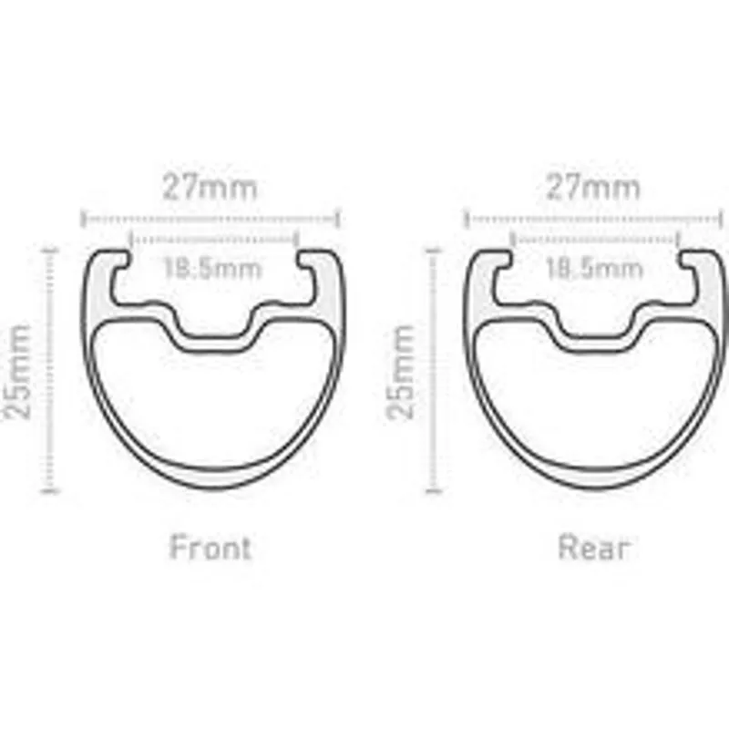 ENVE 2.2 SES 24H Rear Clincher Rim 700C clincher rear 24h-1